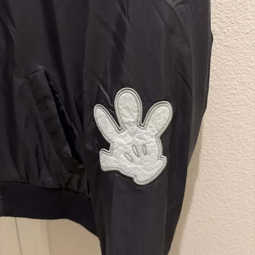 Disney Minnie Mouse Womens Varsity Bomber Jacket - Picture 5 of 9